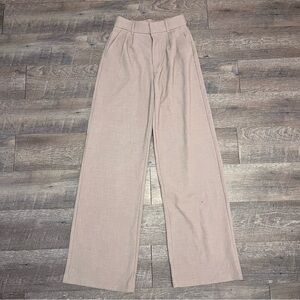 Abercrombie & Fitch Beige Wide-Leg Pants XS Long
